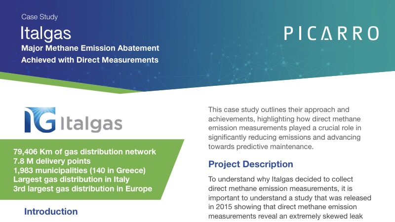 Front page of the Italgas case study