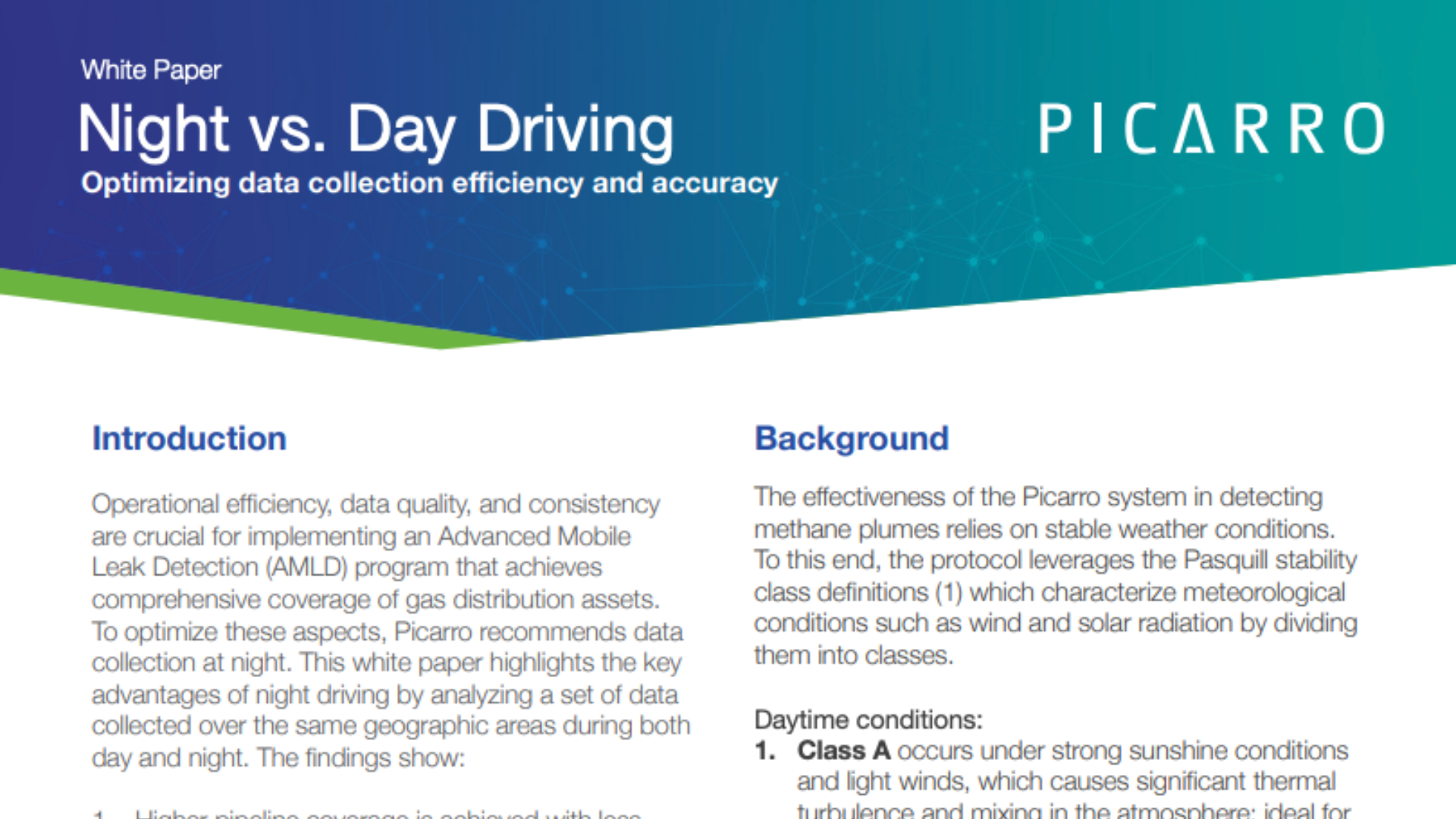 White Paper: Night vs. Day Driving